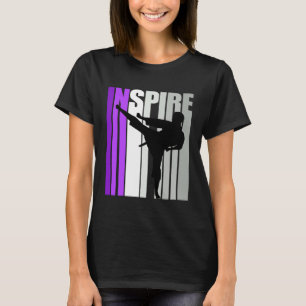 Retro Jiu Jitsu Girl Jiu Jitsus Inspire Inspiring T-Shirt