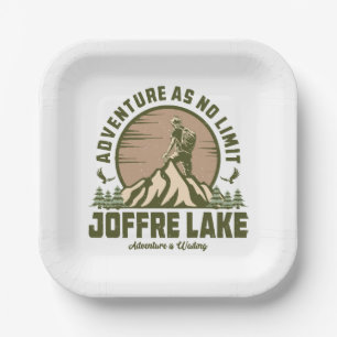 Retro Joffre Lake Hike Paper Plate