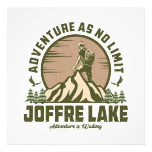 Retro Joffre Lake Hike Photo Print