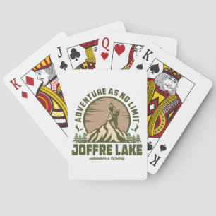 Retro Joffre Lake Hike Playing Cards