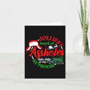 Retro Jolliest Bunch Of Holes This Side Of The Nut Card