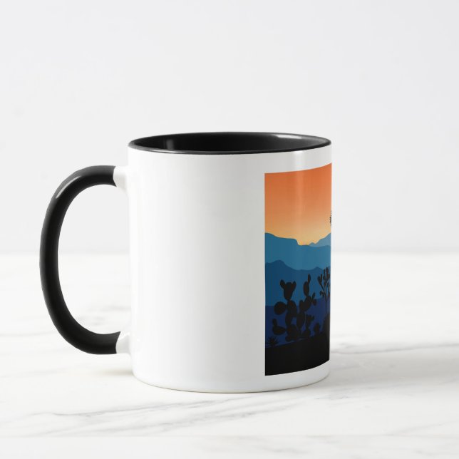 Retro Joshua Tree National Park Desert Camping Mug (Left)