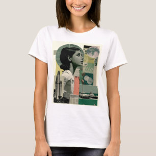 Retro journey to a planet from the past Collage T-Shirt