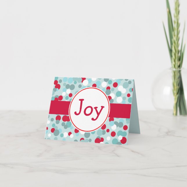 Retro Joy Christmas Card (Front)