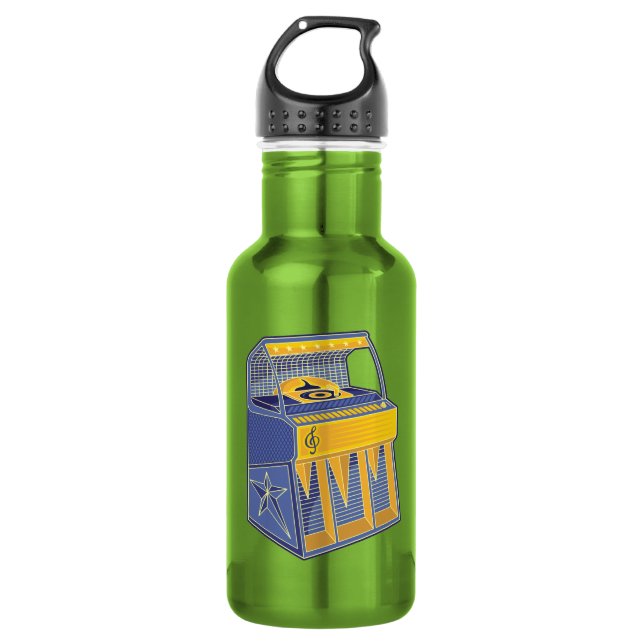 Retro Jukebox 532 Ml Water Bottle (Front)