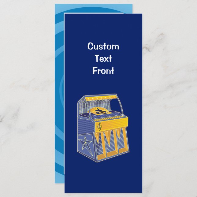 Retro Jukebox Invitation (Front/Back)