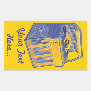 Retro Jukebox Rectangular Sticker