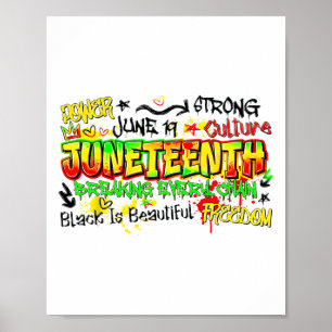 Retro June 19th Juneteenth 1865 For Woman Men Kid  Poster