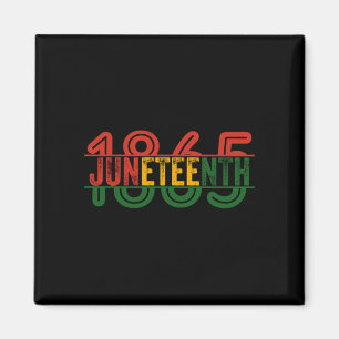 Retro juneteenth 1865 black history family magnet