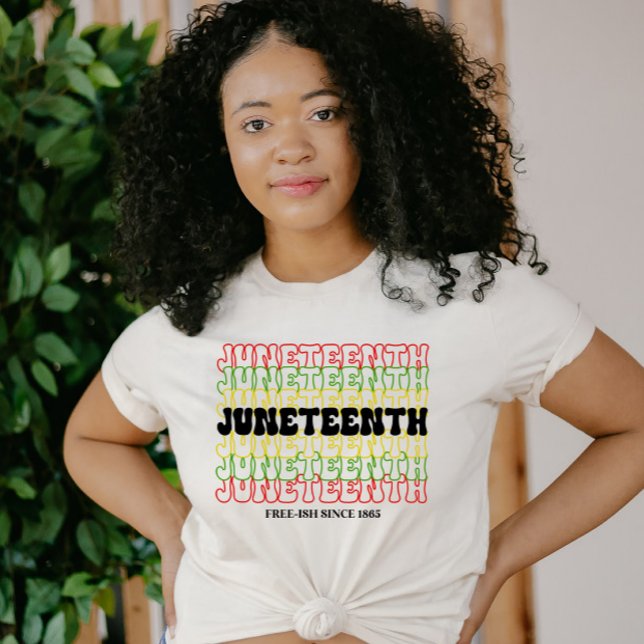Retro Juneteenth Free-ish Since 1865 T-Shirt (Creator Uploaded)