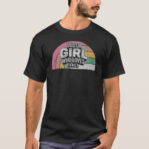 Retro Just A Girl Who Loves Dance For Dancer Girl T-Shirt