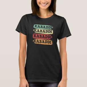 Retro Kabaddi Indian Game Team Sport Raider   T-Shirt
