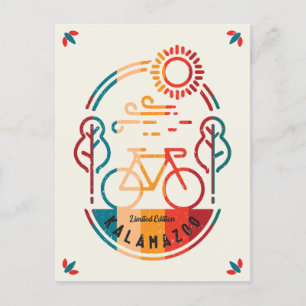 Retro Kalamazoo Bike Trail  Postcard