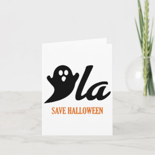 Retro Kamala Harris Halloween Comma La Ghost Pumpk Card