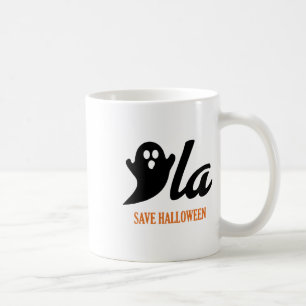Retro Kamala Harris Halloween Comma La Ghost Pumpk Coffee Mug