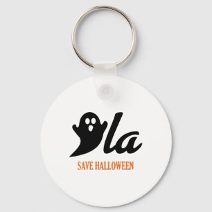 Retro Kamala Harris Halloween Comma La Ghost Pumpk Key Ring