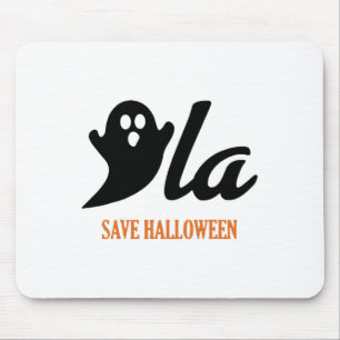 Retro Kamala Harris Halloween Comma La Ghost Pumpk Mouse Pad
