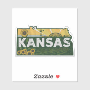 Retro Kansas State Sticker
