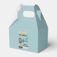 Retro Karaoke Night Party Teal & Cream Birthday