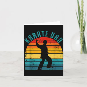 Retro Karate Dad Apparel - Vintage Karate Dad Card