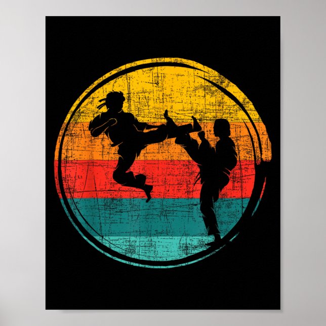 Retro Karate Fighter - Karateka Combat Self Poster (Front)