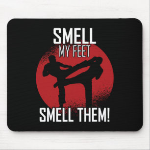 Retro Karate - Smell My Feet Smell Them Mouse Pad