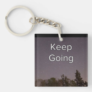 Retro Keep Going Key Ring