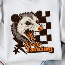 Retro Keep Talking Feral Possum: Angry Wild Animal