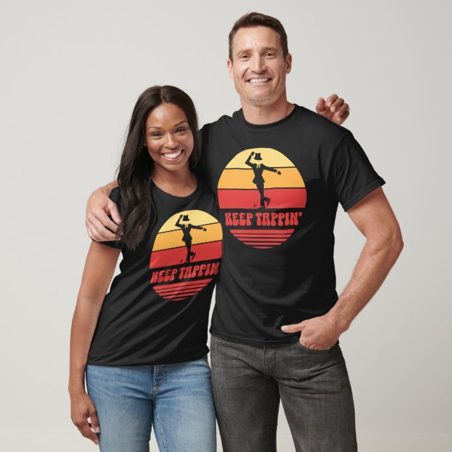 Retro Keep Tappin' Tap Dancer T-Shirt (Unisex)