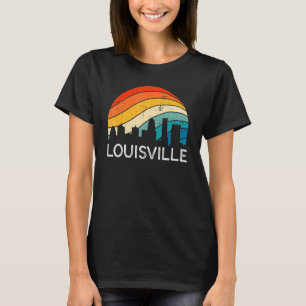 Retro Kentucky Louisville Skyline Vintage Urban Sk T-Shirt