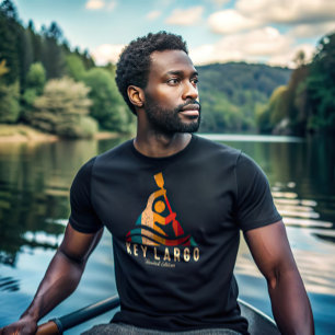 Retro Key Largo Kayaking T-Shirt