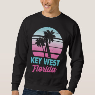Retro Key West Florida Beach Tropical Vacation Sweatshirt