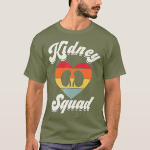 Retro Kidney Team Nephrology Nurse Dialysis Tech T-Shirt
