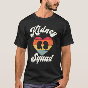 Retro Kidney Team Nephrology Nurse Dialysis Techni T-Shirt