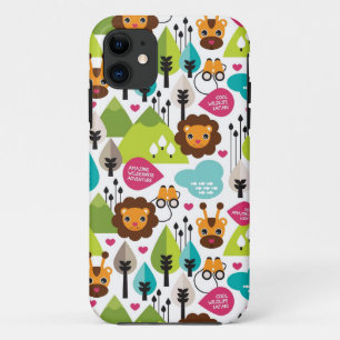 retro kids safari lion wildlife iPhone 11 case