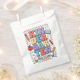 Retro Kindergarten Here I Come School Favour Bag