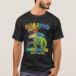 Retro Kindergarten I'm Ready To Crush Dinosaur T-Shirt