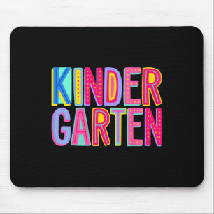 Retro Kindergarten Rainbow Vibes Teacher Kids Ck T Mouse Pad