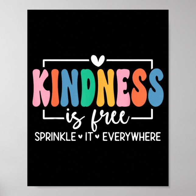 Retro Kindness is Sprinkle It Everywhere Vintage Poster (Front)