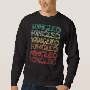 Retro King Leo Vibe Lion Zodiac Birthday Sign Astr Sweatshirt