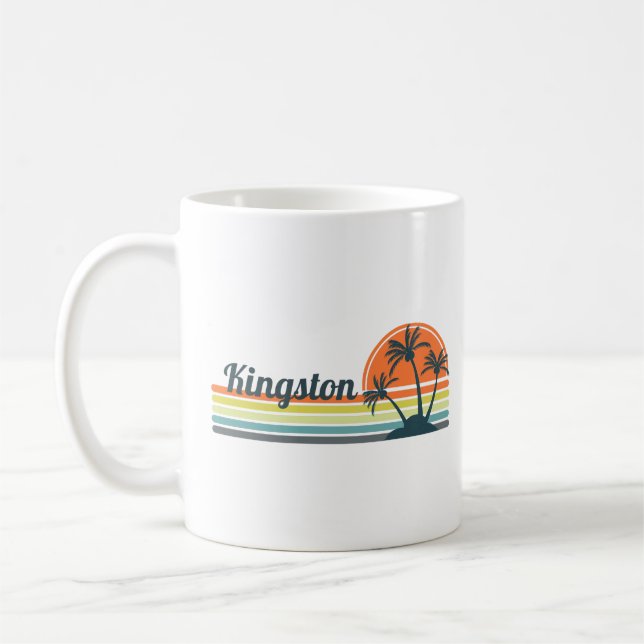 Retro Kingston Sunset Coffee Mug (Left)