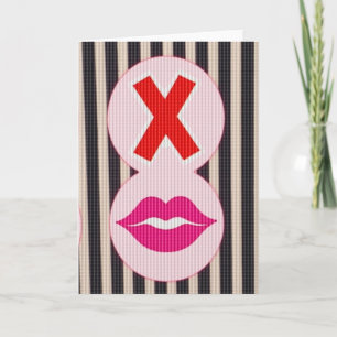 Retro Kiss X Love Card