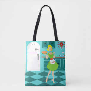 Retro Kitchen All-Over Print Tote Bag