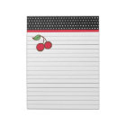 Retro Kitchen Cherry Grocery List Notepad Gift