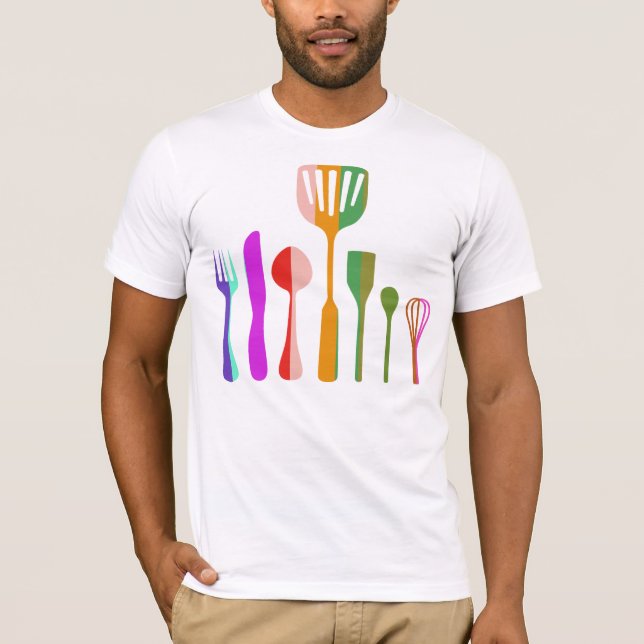 Retro Kitchen Cooking #4 T-Shirt (Front)