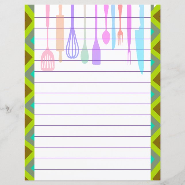 Retro Kitchen Cooking Utensils (Front)