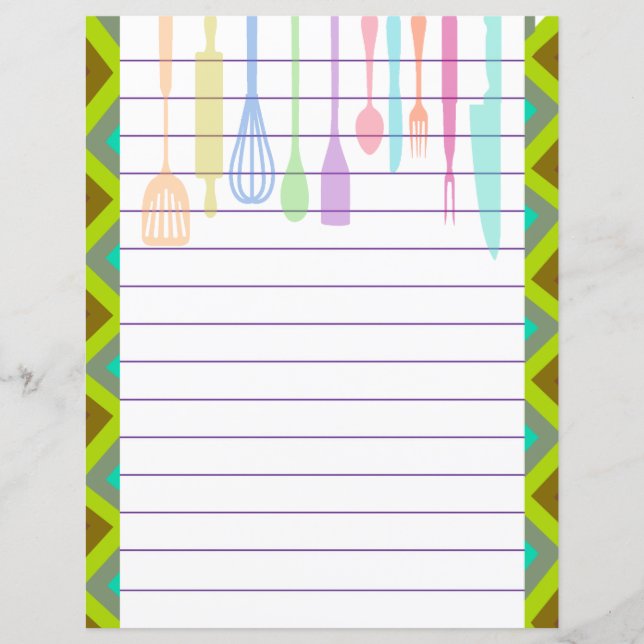 Retro Kitchen Cooking Utensils (Front)