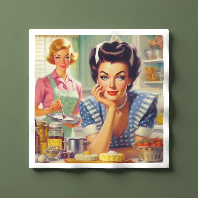 Retro Kitchen Painting Napkin (Creator Uploaded)