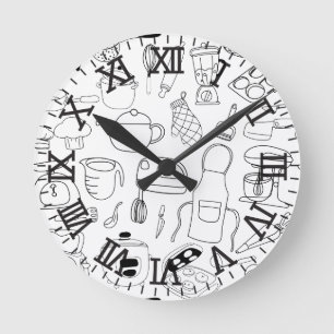 Retro kitchen wall clock