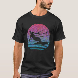 Retro Kite Boarding Surfing Water Sports Sunse 1 T-Shirt